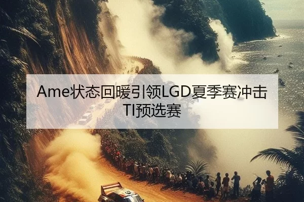 Ame状态回暖引领LGD夏季赛冲击TI预选赛
